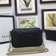 Fake Gucci GG Marmont matelasse Leather Super Mini Bag 476433 Black Replica Replica Gucci GG Marmont matelasse Leather Super Mini Bag 476433 Black