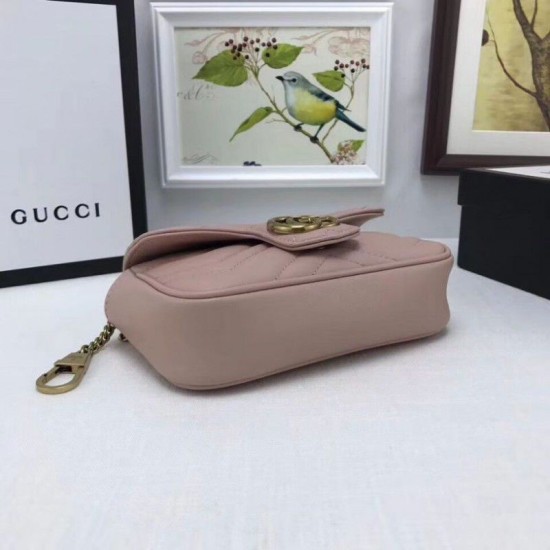 Replica Gucci GG Marmont matelasse Leather Super Mini Bag 476433 Pink Fake Gucci GG Marmont matelasse Leather Super Mini Bag 476433 Pink Replica
