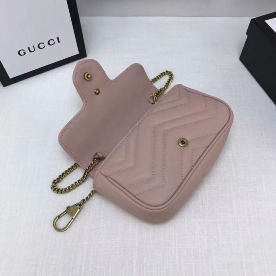 Replica Gucci GG Marmont matelasse Leather Super Mini Bag 476433 Pink Fake Gucci GG Marmont matelasse Leather Super Mini Bag 476433 Pink Replica
