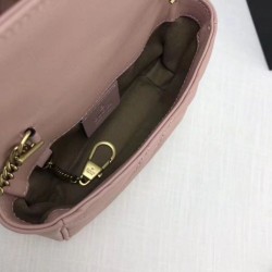 Fake Gucci GG Marmont matelasse Leather Super Mini Bag 476433 Pink Replica