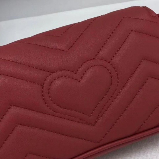 Replica Gucci GG Marmont matelasse Leather Super Mini Bag 476433 Red Fake Gucci GG Marmont matelasse Leather Super Mini Bag 476433 Red Replica