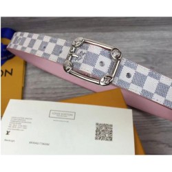 Fake Louis Vuitton M9942U Malletier 25MM Damier Azur Womens Belts Buckle Replica Fake Louis Vuitton M9942U Malletier 25MM Damier Azur Womens Belts Buckle Replica
