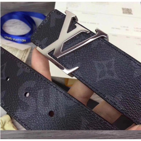 Replica Louis Vuitton Supreme x Monogram Belt Buckle Black