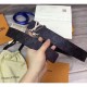 Replica Louis Vuitton Supreme x Monogram Belt Buckle Black