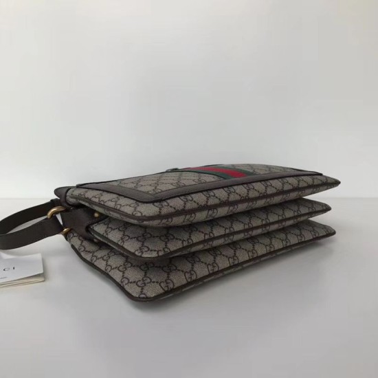 Fake Gucci GG Supreme Medium Shoulder Bag 523354 Brown Replica Replica Gucci GG Supreme Medium Shoulder Bag 523354 Brown