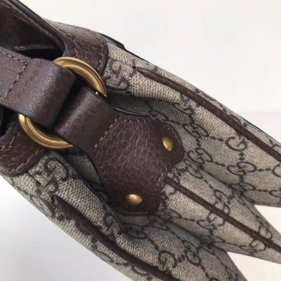 Fake Gucci GG Supreme Medium Shoulder Bag 523354 Brown Replica Replica Gucci GG Supreme Medium Shoulder Bag 523354 Brown