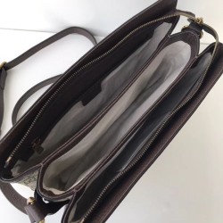Replica Gucci GG Supreme Medium Shoulder Bag 523354 Brown
