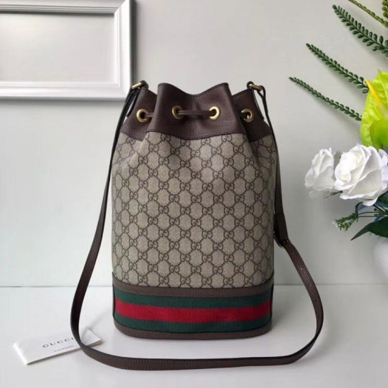 Fake Gucci Ophidia bucket bag 503886 Brown Replica