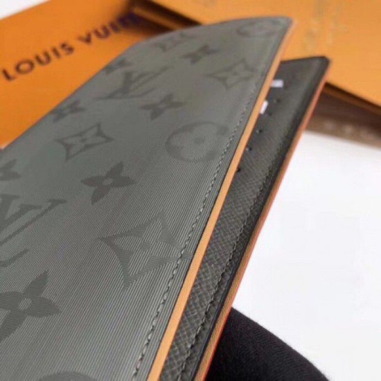 Replica Louis Vuitton Brazza Wallet Monogram Titanium M63236