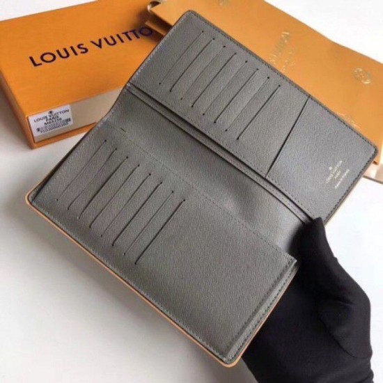 Replica Louis Vuitton Brazza Wallet Monogram Titanium M63236