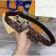 Replica Louis Vuitton M9075Q Slender 35mm Reversible Mens Belt Damier Ebene Canvas Buckle