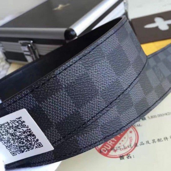 Replica Louis Vuitton Neo Inventeur Reversible 40MM Belt Graphite M9234Q