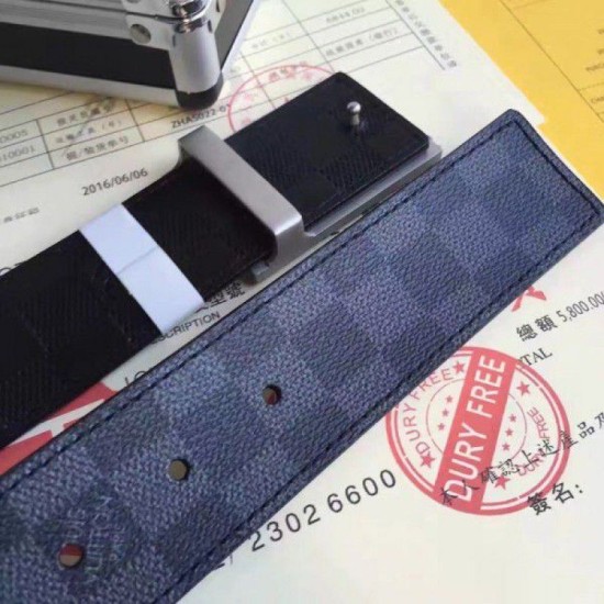 Replica Louis Vuitton Neo Inventeur Reversible 40MM Belt Graphite M9234Q
