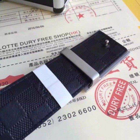 Replica Louis Vuitton Neo Inventeur Reversible 40MM Belt Graphite M9234Q