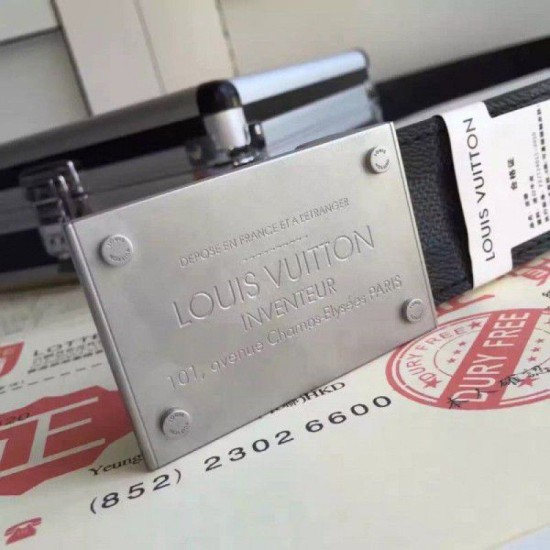 Replica Louis Vuitton Neo Inventeur Reversible 40MM Belt Graphite M9234Q
