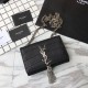 Fake Saint Laurent Small Kate Monogram Tassel Croco Leather Shoulder Bag Black Replica Replica Saint Laurent Small Kate Monogram Tassel Croco Leather Shoulder Bag Black