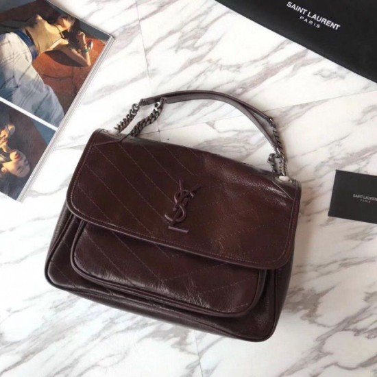Replica YSL Saint Laurent Medium Niki Chain Bag Burgundy Replica YSL Saint Laurent Medium Niki Chain Bag Burgundy