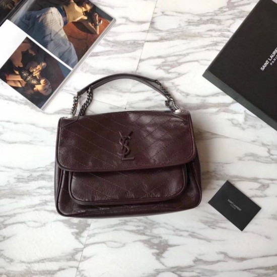 Replica YSL Saint Laurent Medium Niki Chain Bag Burgundy Replica YSL Saint Laurent Medium Niki Chain Bag Burgundy