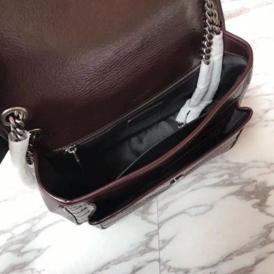 Replica YSL Saint Laurent Medium Niki Chain Bag Burgundy Replica YSL Saint Laurent Medium Niki Chain Bag Burgundy