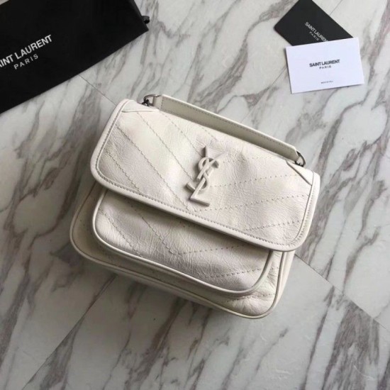 Fake YSL Saint Laurent Medium Niki Chain Bag White Replica Replica YSL Saint Laurent Medium Niki Chain Bag White