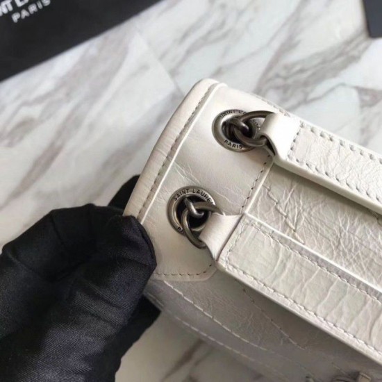 Fake YSL Saint Laurent Medium Niki Chain Bag White Replica Replica YSL Saint Laurent Medium Niki Chain Bag White