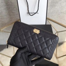 Replica Gucci Boy Zip Around Wallet Cowhide leather Black