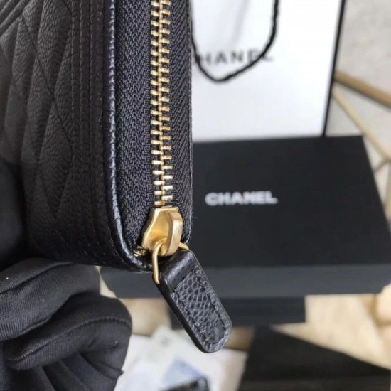 Replica Gucci Boy Zip Around Wallet Cowhide leather Black