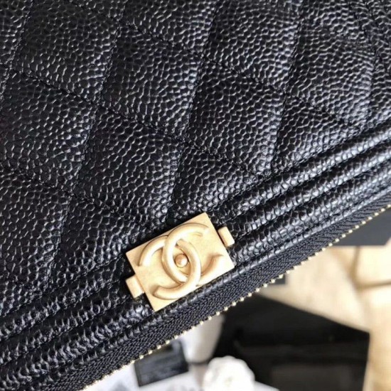 Replica Gucci Boy Zip Around Wallet Cowhide leather Black