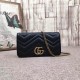 Replica Gucci GG Marmont Studs Mini Should Bag 488426 Black
