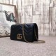 Replica Gucci GG Marmont Studs Mini Should Bag 488426 Black