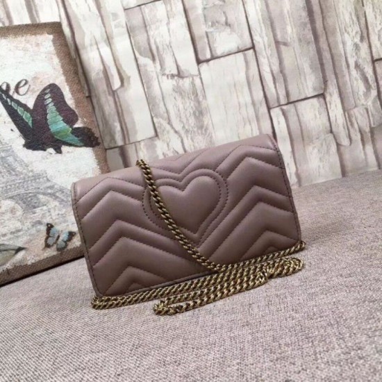 Replica Gucci GG Marmont Studs Mini Should Bag 488426 Nude