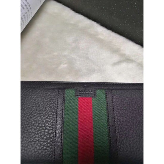 Replica Gucci Rania GG Canvas Zip Around Wallets 353651 Black