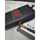 Replica Gucci Rania GG Canvas Zip Around Wallets 353651 Black
