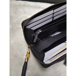 Replica Gucci Rania GG Canvas Zip Around Wallets 353651 Black