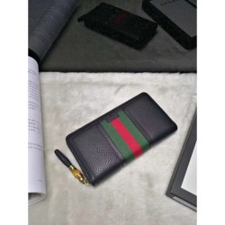 Replica Gucci Rania GG Canvas Zip Around Wallets 353651 Black