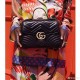 Replica Gucci GG Marmont Small Top Handle Bag 498110 Black Replica Gucci GG Marmont Small Top Handle Bag 498110 Black