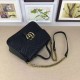Replica Gucci GG Marmont Small Top Handle Bag 498110 Black Replica Gucci GG Marmont Small Top Handle Bag 498110 Black