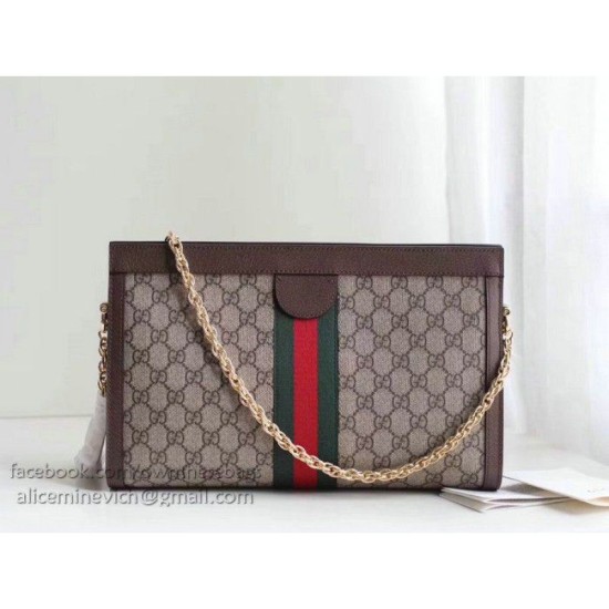 Replica Gucci Ophidia GG Medium Shoulder Bag Brown 503876