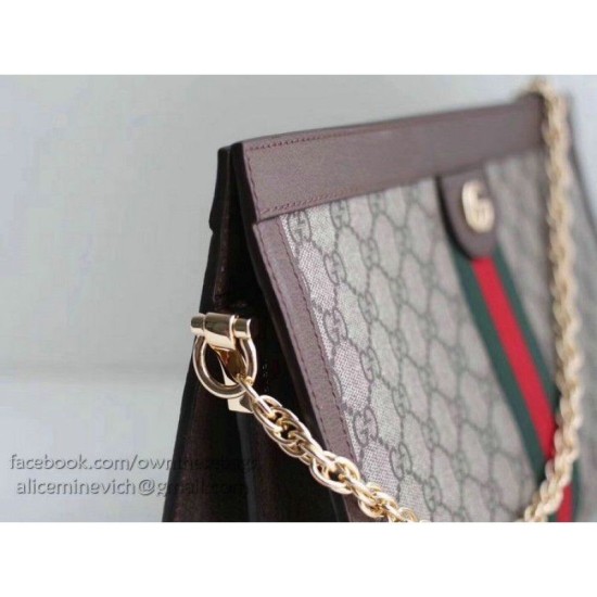 Replica Gucci Ophidia GG Medium Shoulder Bag Brown 503876