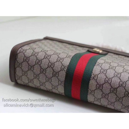 Replica Gucci Ophidia GG Medium Shoulder Bag Brown 503876