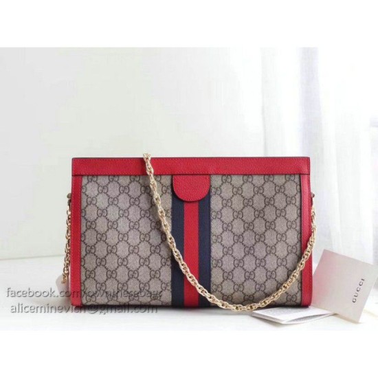 Fake Gucci Ophidia GG Medium Shoulder Bag Red 503876 Replica Replica Gucci Ophidia GG Medium Shoulder Bag Red 503876