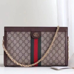 Replica Gucci Ophidia GG Medium Shoulder Bag Brown 503876