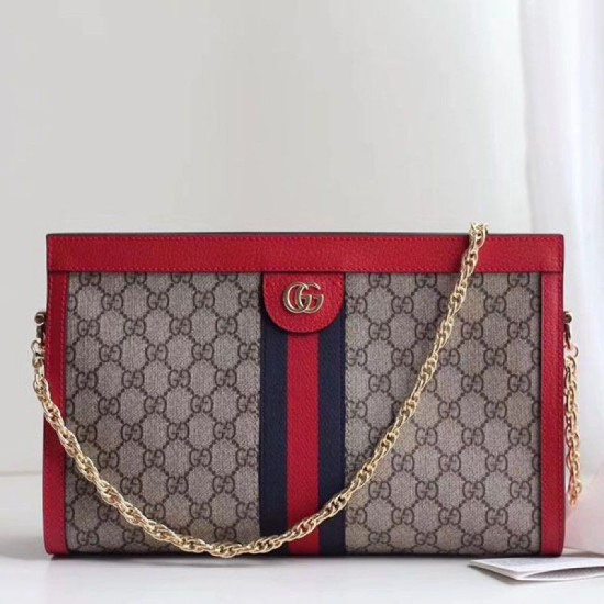 Fake Gucci Ophidia GG Medium Shoulder Bag Red 503876 Replica Replica Gucci Ophidia GG Medium Shoulder Bag Red 503876