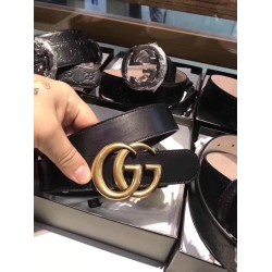 Replica Gucci Leather Belts With Double G Buckle 397660 AP00N 1000