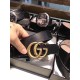 Replica Gucci Leather Belts With Double G Buckle 397660 AP00N 1000