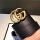 Replica Gucci Leather Belts With Double G Buckle 397660 AP00N 1000
