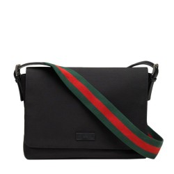 Replica Gucci Black Techno Canvas Messenger Bags 337074 KWT5N 1060