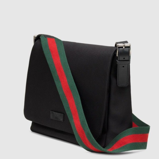 Replica Gucci Black Techno Canvas Messenger Bags 337074 KWT5N 1060