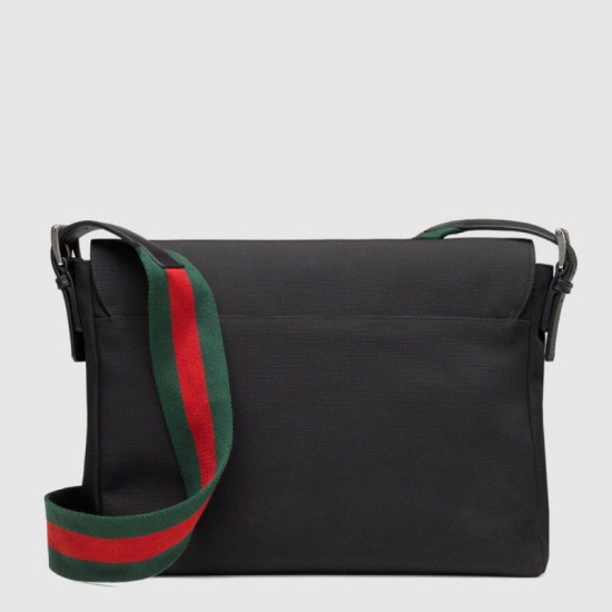 Replica Gucci Black Techno Canvas Messenger Bags 337074 KWT5N 1060