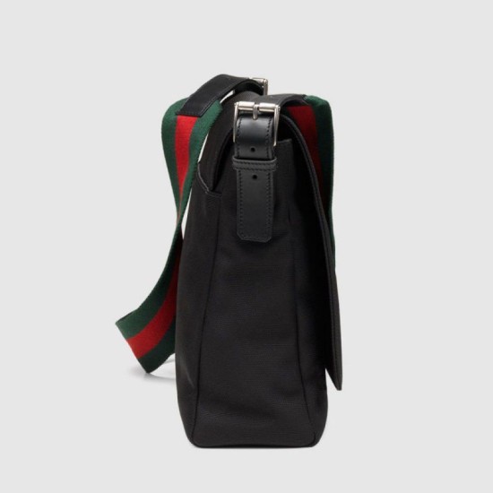 Replica Gucci Black Techno Canvas Messenger Bags 337074 KWT5N 1060